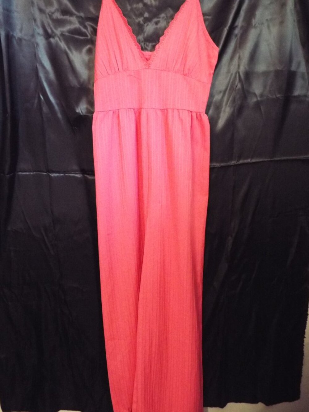 Hot Pink Wide Leg Jumpsuit with Adjustable Straps Size Medium NWT